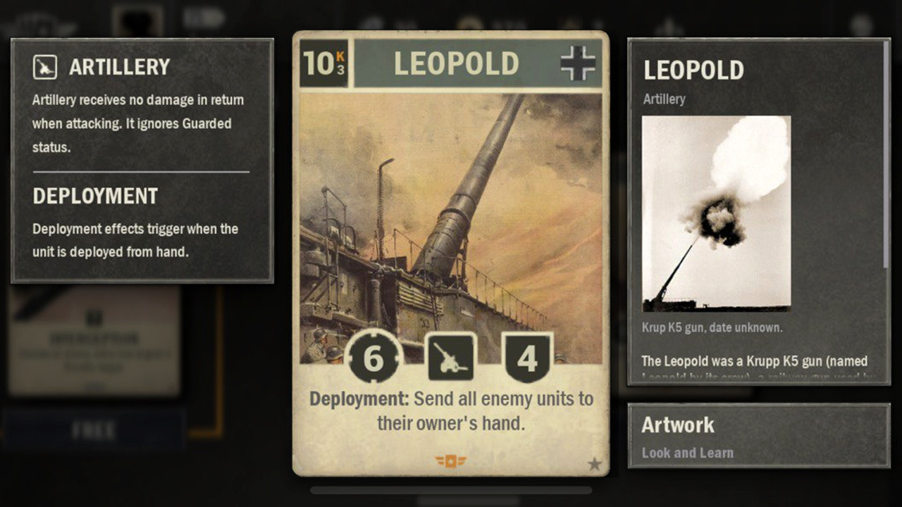Kards card information screen