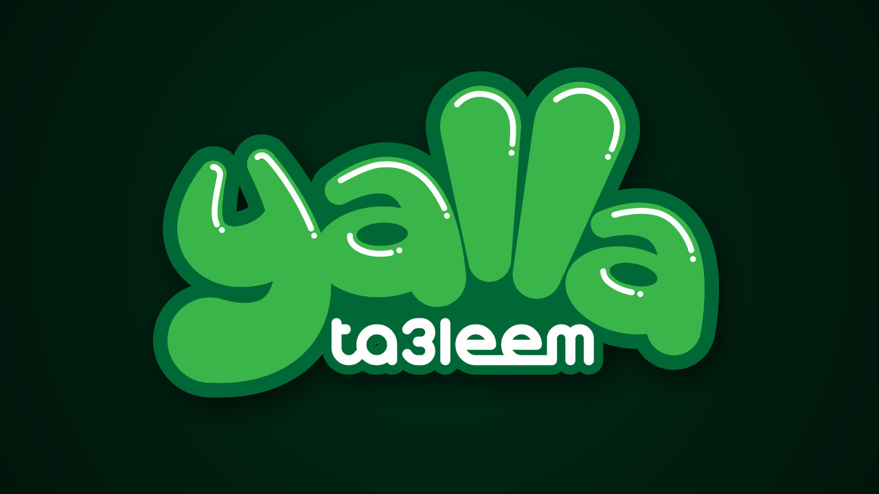 Yalla Ta3leem colour logotype
