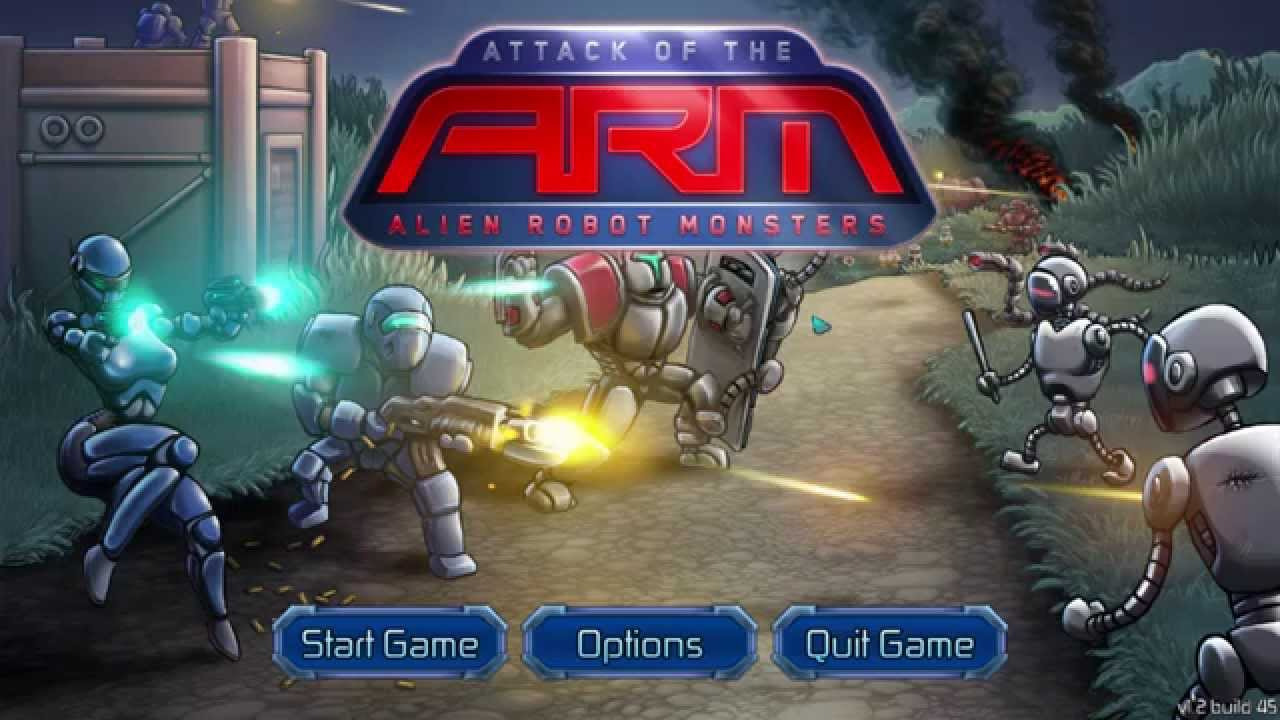 Alien Robot Monsters main menu