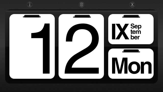Flip clock app