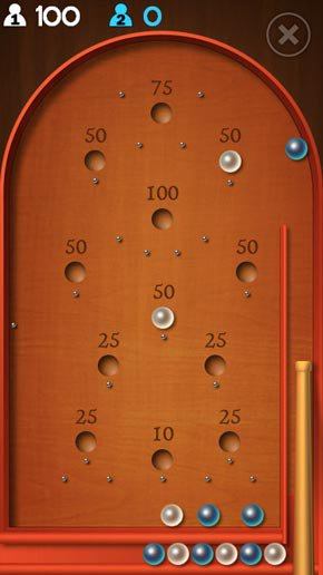 Pinball game screenshot